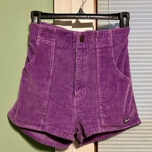 Hammies Lavender Corduroy Short Shorts